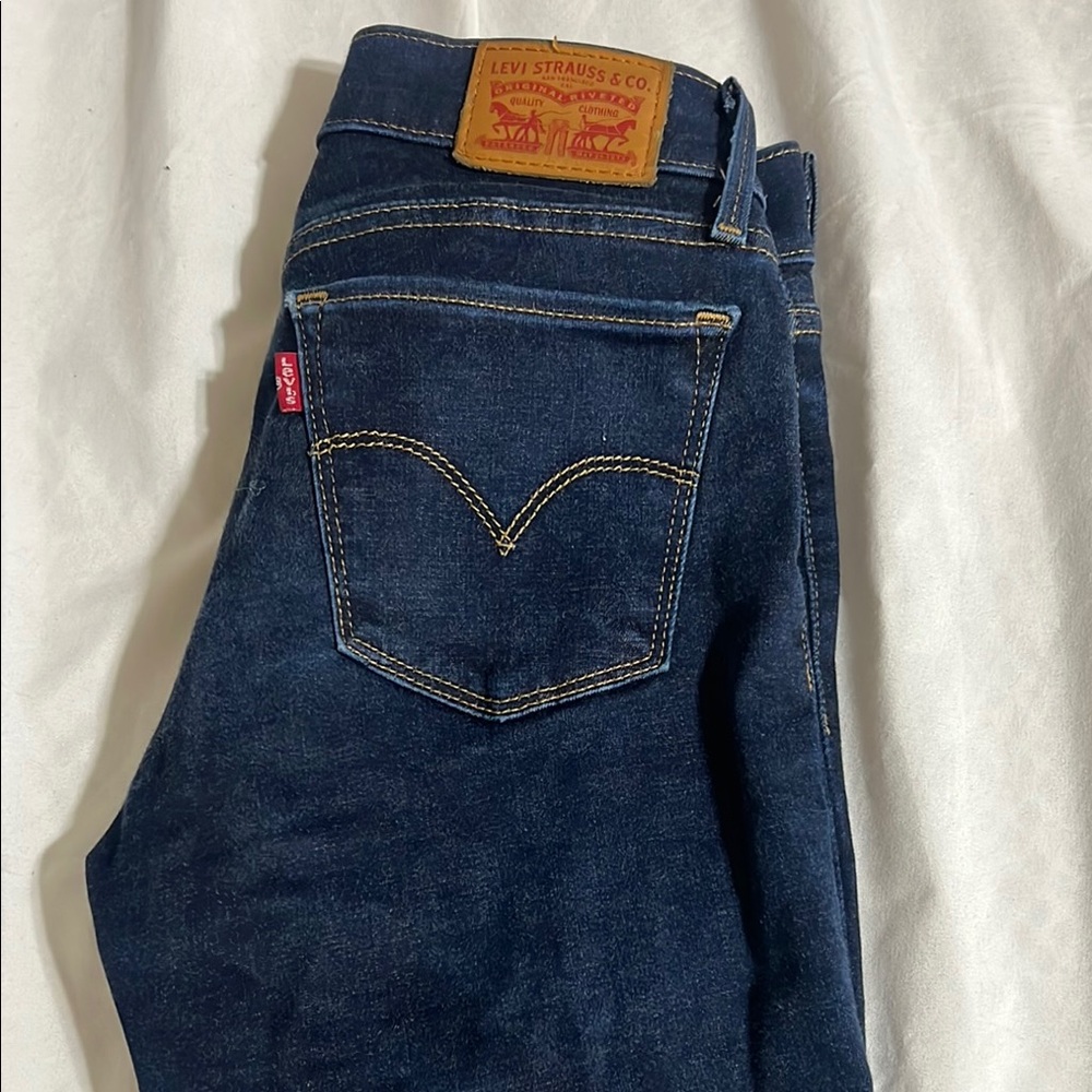 Levi's Dark Indigo Straight Jeans